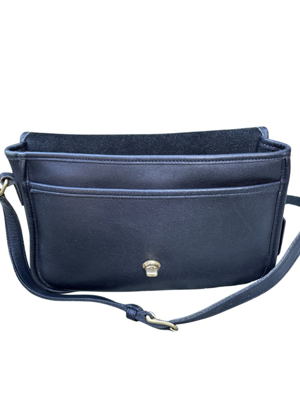 Coach Vintage 1999 City Bag Black Leather Crossbody 9790 Made in Mexico - Picture 3 of 8